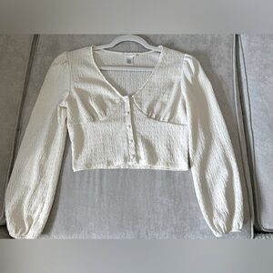Super Cute Cream Top